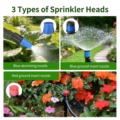 165FT Drip Irrigation System with Smart Timer, Brass Connectors | Programmable Timer, 165FT Tubing, Brass Connectors, Adjustable Drippers, Quick DIY Installation. — product view 5