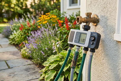 B-hyve XD 4-Outlet Smart Hose Faucet Sprinkler Timer with B-hyve Smart Gen 2 Hub | 24639